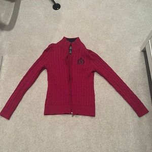 Ralph Lauren Active, Size S cable knit cardigan zip